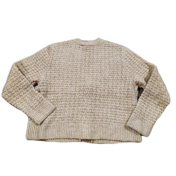 LOFT Chunky Knit Cardigan Sweater Camel Brown Button Front NWT Size XL - Picture 5 of 11